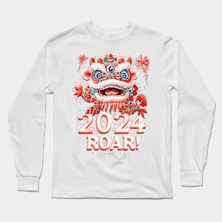 ROAR! 2024 Chinese New Year Dragon Celebration Shirt Long Sleeve T-Shirt